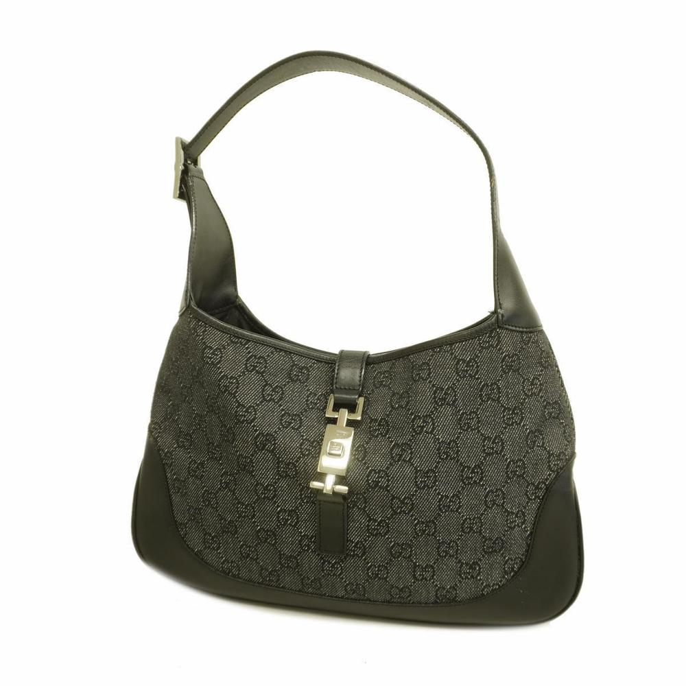 Gucci Jackie Denim Handbag Black